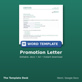Promotion Letter – cover