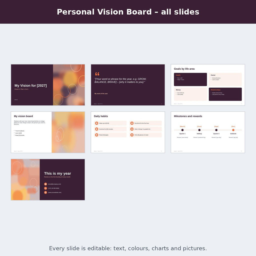 Personal Vision Board – preview