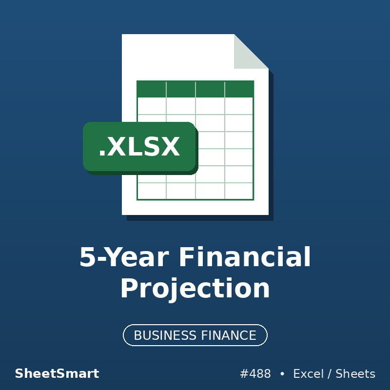 5-Year Financial Projection – Excel template