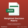 Weighted Decision Matrix – Excel template
