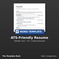 ATS-Friendly Resume – cover