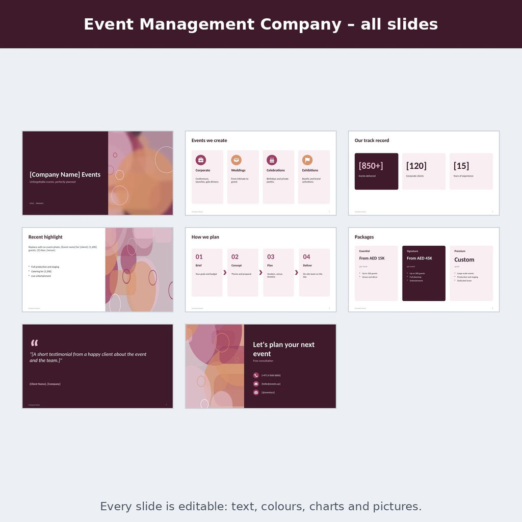 Event Management Company – preview
