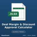 Deal Margin & Discount Approval Calculator – Excel template