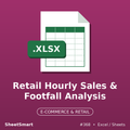 Retail Hourly Sales & Footfall Analysis – Excel template