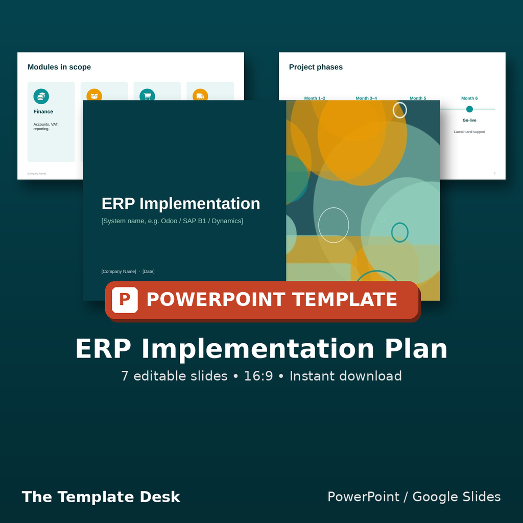 ERP Implementation Plan – cover