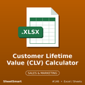 Customer Lifetime Value (CLV) Calculator – Excel template