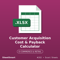 Customer Acquisition Cost & Payback Calculator – Excel template