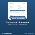 Statement of Account – cover