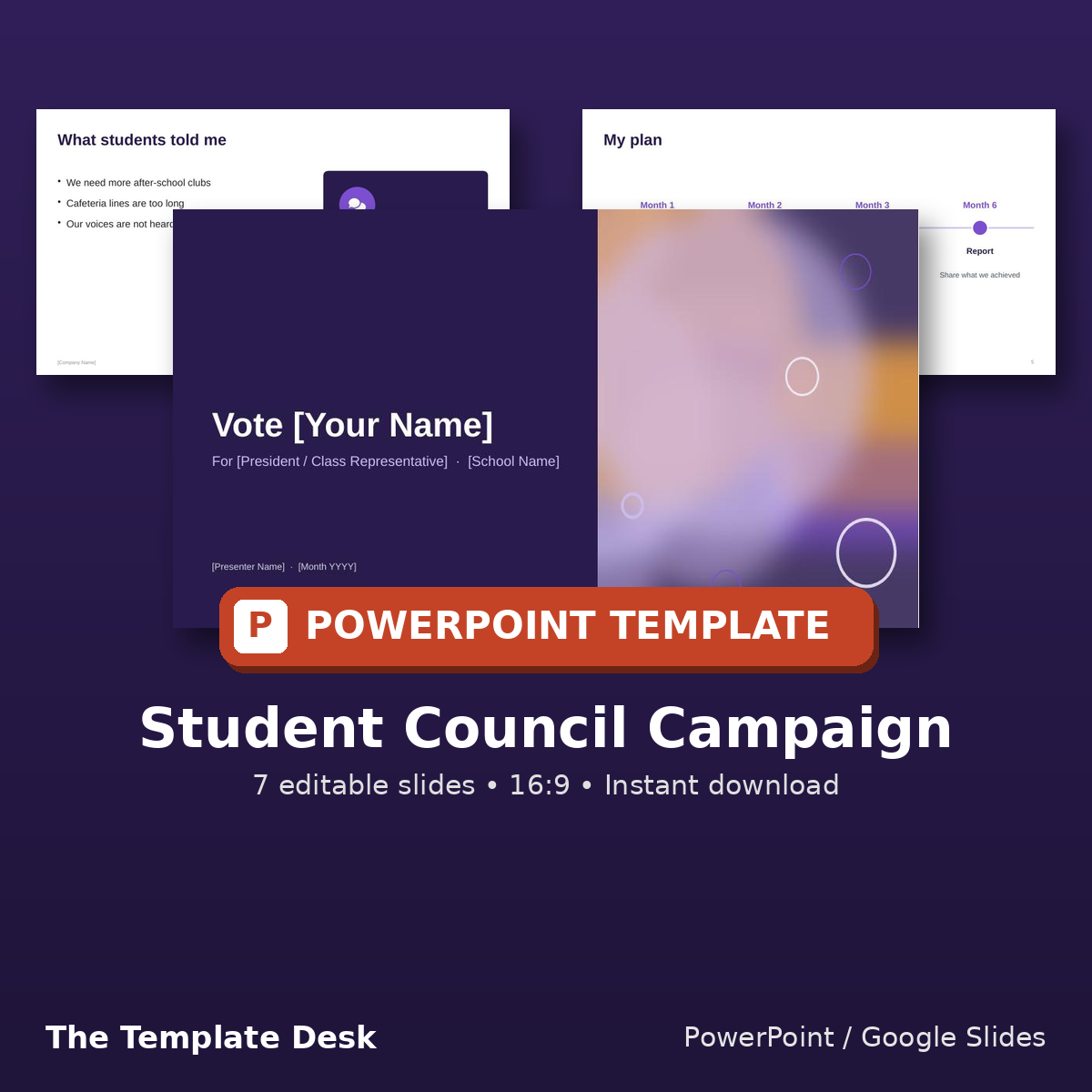 Student Council Campaign – cover