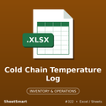 Cold Chain Temperature Log – Excel template
