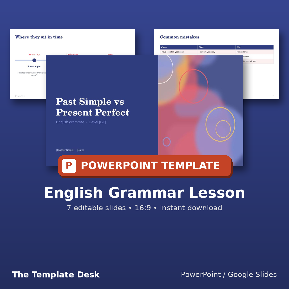 English Grammar Lesson – cover