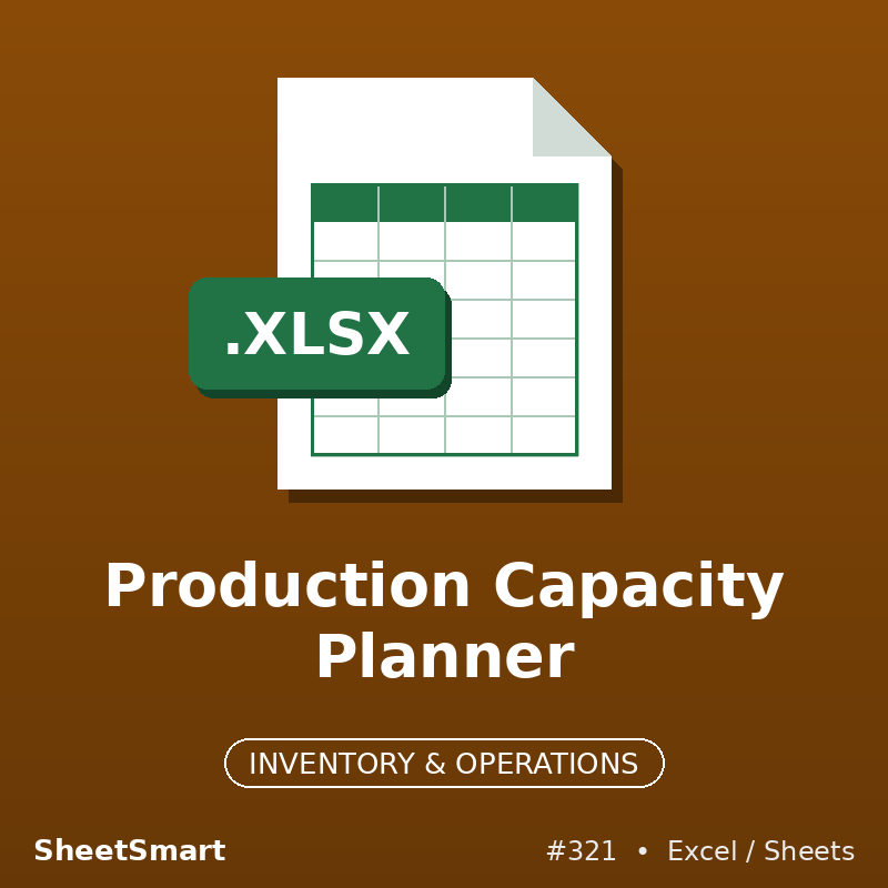 Production Capacity Planner – Excel template