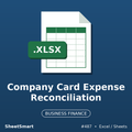 Company Card Expense Reconciliation – Excel template