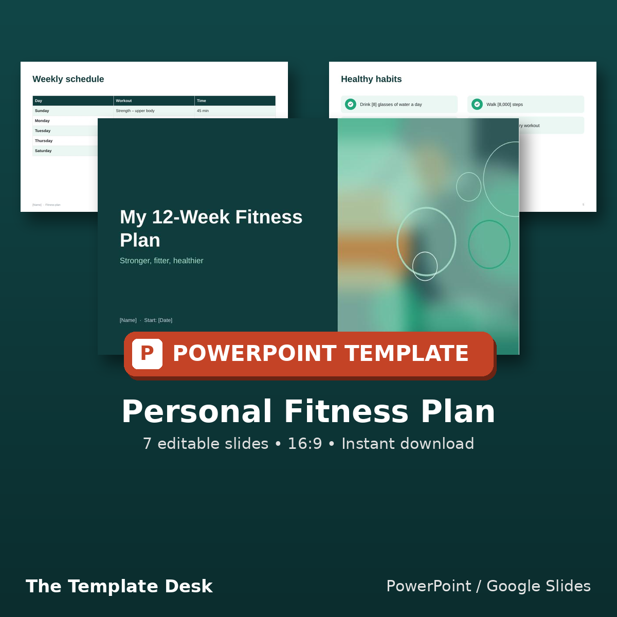 Personal Fitness Plan – cover