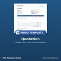 Quotation – cover