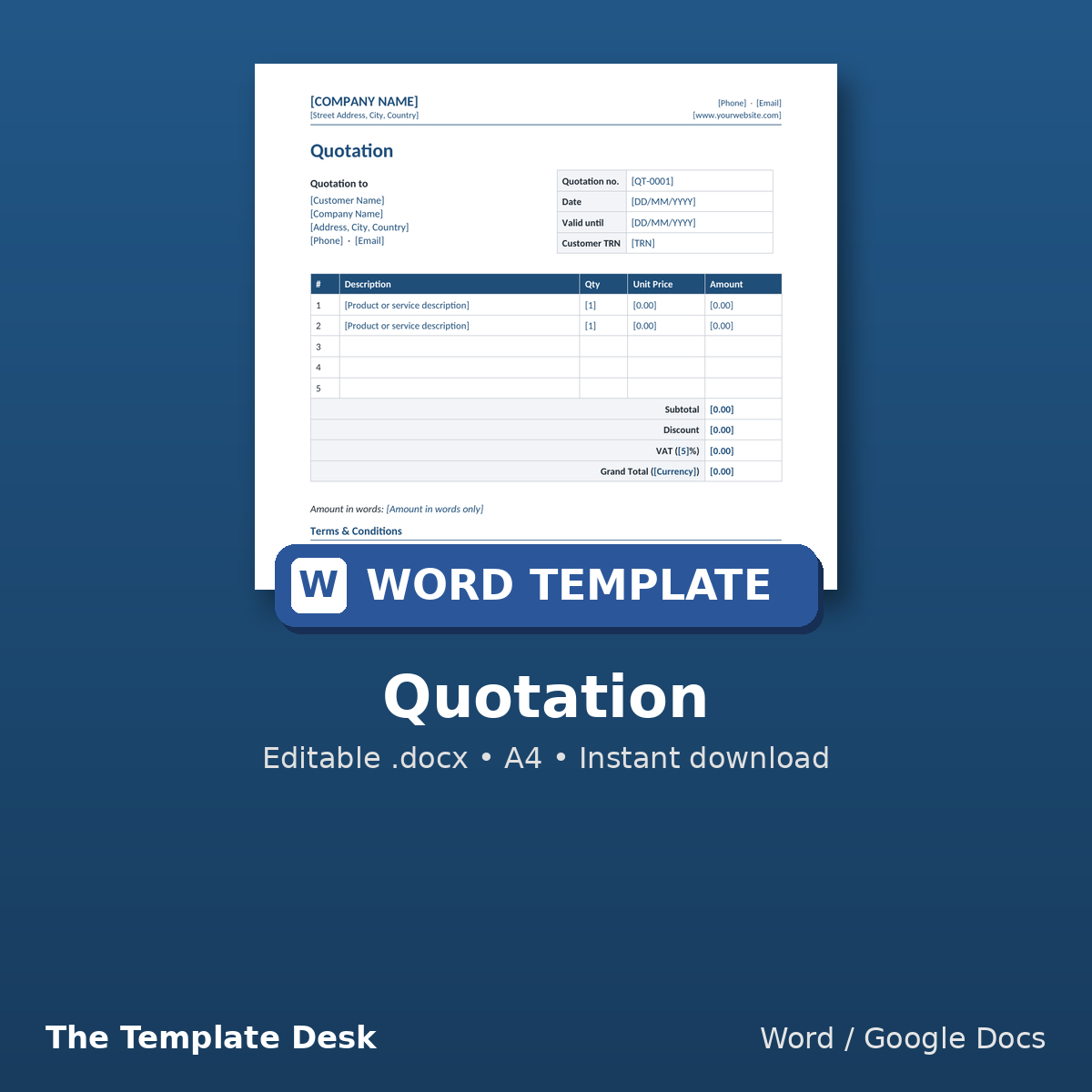 Quotation – cover