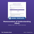 Memorandum of Understanding (MoU) – cover