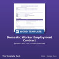 Domestic Worker Employment Contract – cover