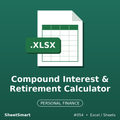 Compound Interest & Retirement Calculator – Excel template