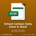 School Canteen Daily Sales & Stock – cover
