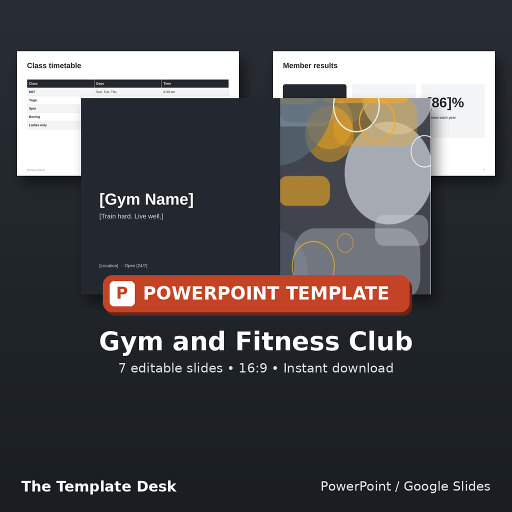 Gym and Fitness Club – cover