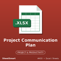Project Communication Plan – Excel template