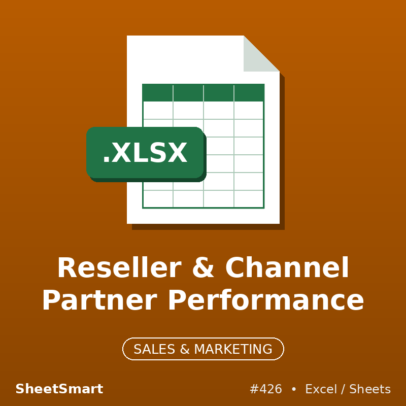 Reseller & Channel Partner Performance – Excel template