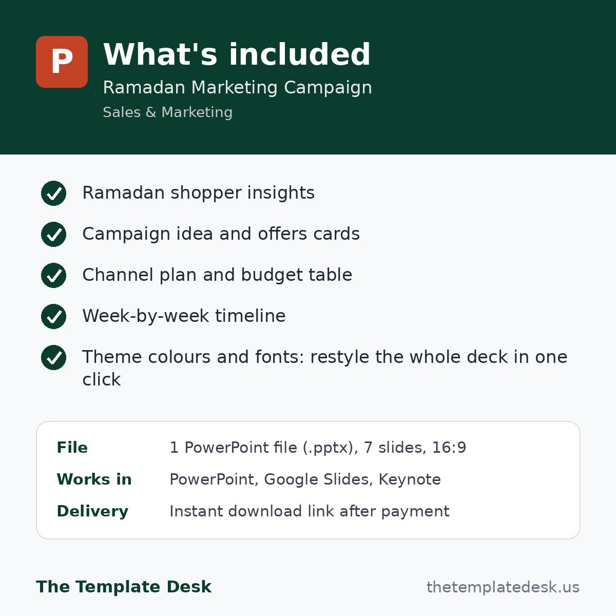 Ramadan Marketing Campaign – what's included