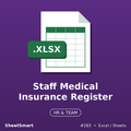 Staff Medical Insurance Register – Excel template