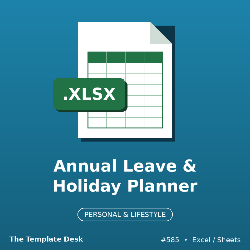 Annual Leave & Holiday Planner – cover