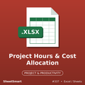 Project Hours & Cost Allocation – Excel template