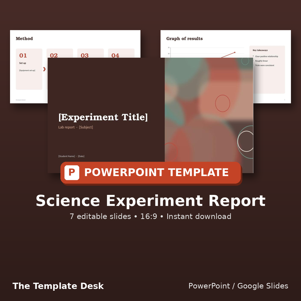 Science Experiment Report – cover