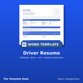 Driver Resume – cover
