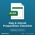 Hajj & Umrah Preparation Checklist – Excel template