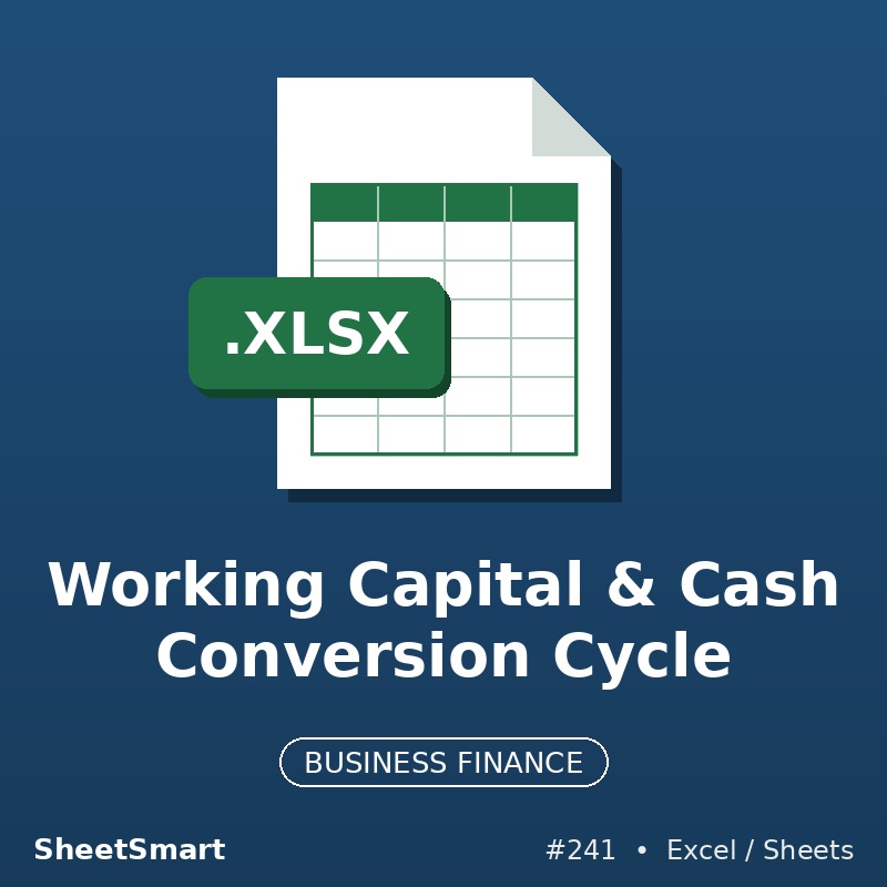 Working Capital & Cash Conversion Cycle – Excel template