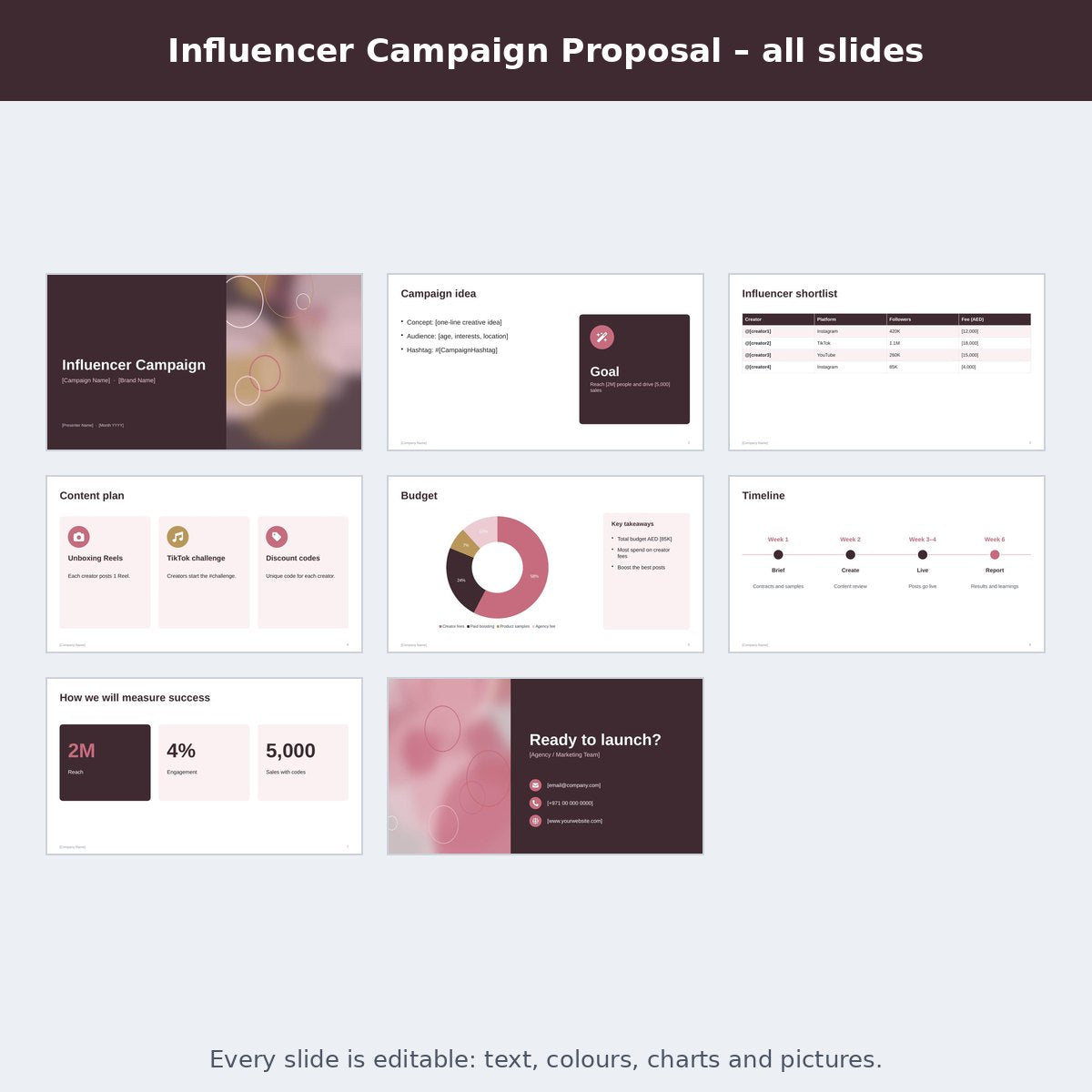 Influencer Campaign Proposal – preview