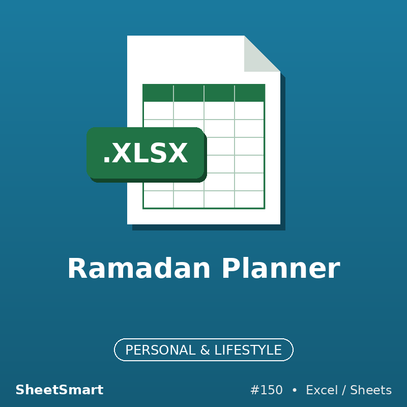 Ramadan Planner – Excel template