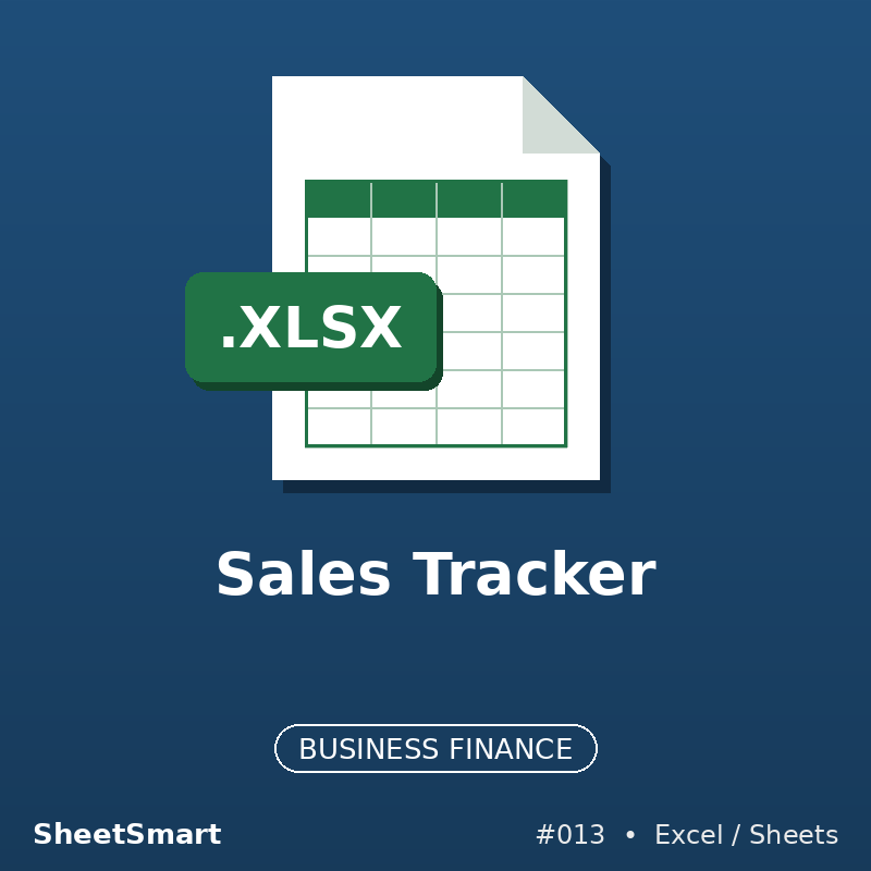 Sales Tracker – Excel template