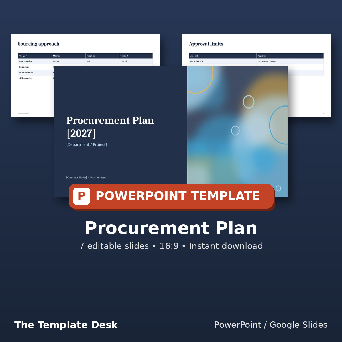 Procurement Plan – cover