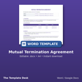 Mutual Termination Agreement – cover