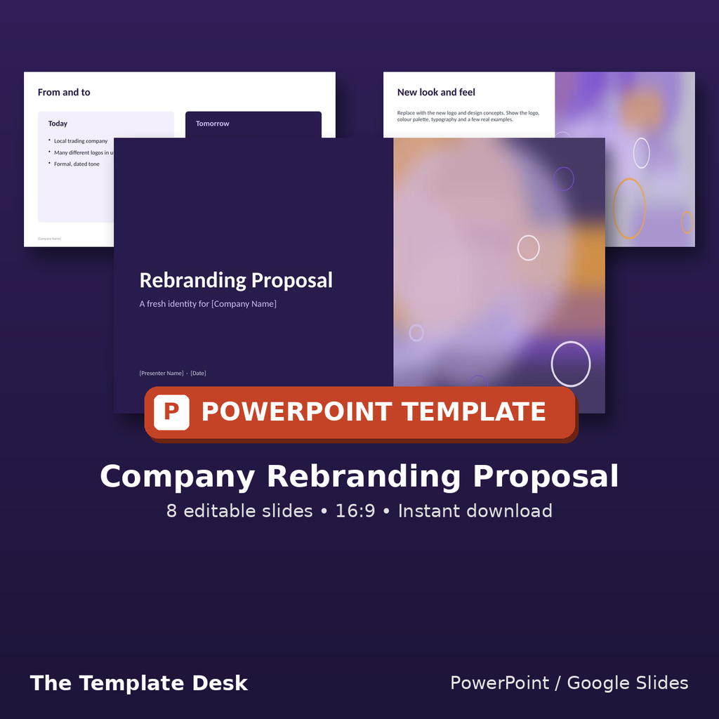 Company Rebranding Proposal – cover