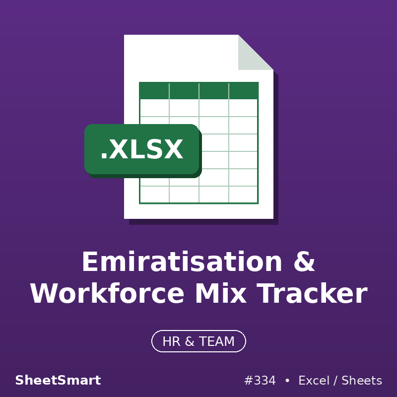 Emiratisation & Workforce Mix Tracker – Excel template