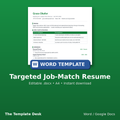 Targeted Job-Match Resume – cover