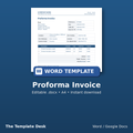 Proforma Invoice – cover