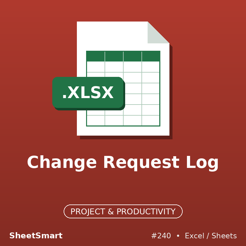 Change Request Log – Excel template