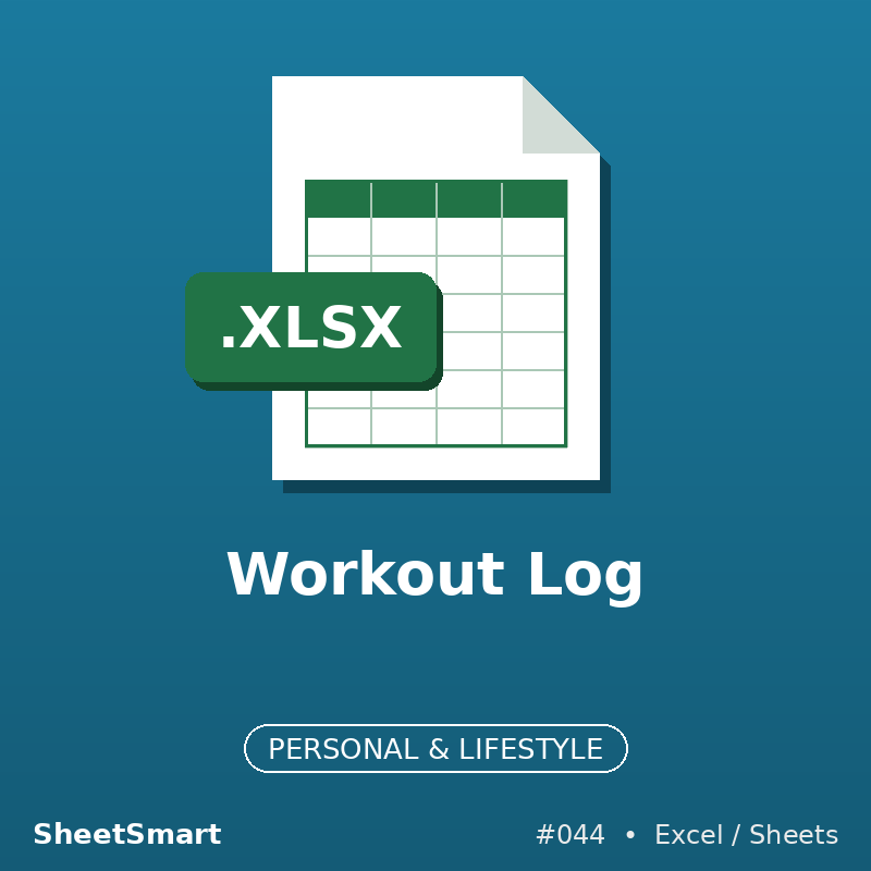 Workout Log – Excel template