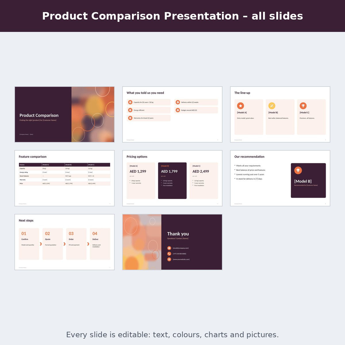 Product Comparison Presentation – preview