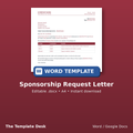 Sponsorship Request Letter – cover