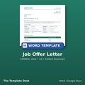Job Offer Letter – cover