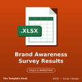 Brand Awareness Survey Results – Excel template